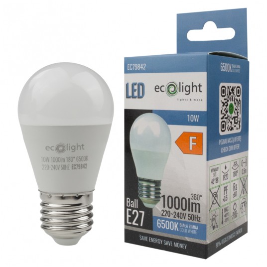 Żarówka LED GOLF BALL E27 10W 6500K 1000lm -zdjęcie numer 2