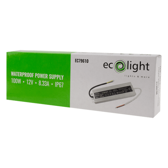 Zasilacz LED hermetyczny 100W 12V 8.33A 188x53x23 -zdjęcie numer 3
