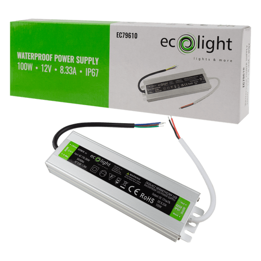 Zasilacz LED hermetyczny 100W 12V 8.33A 188x53x23 -zdjęcie numer 4