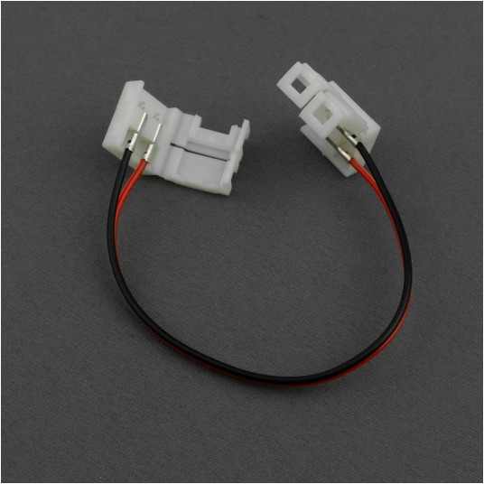 Złączka LED MONO 10mm dwustronna z przewodem IP63 -zdjęcie numer 1
