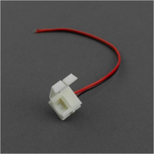 Złączka LED MONO 8mm jednostronna z przewodem IP63 -zdjęcie numer 1