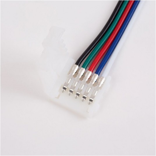 Złączka LED RGBW 12mm dwustronna z przewodem -zdjęcie numer 4