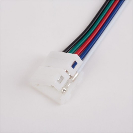 Złączka LED RGBW 12mm dwustronna z przewodem -zdjęcie numer 5