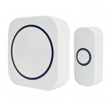 Dzwonek do drzwi na baterie bezprzewodowe BAM-02 biały