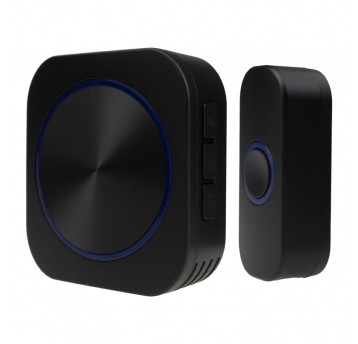 Dzwonek do drzwi na baterie bezprzewodowe BAM-02 czarny