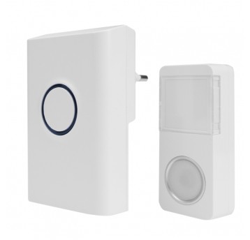 Dzwonek do drzwi z wtyczką bezprzewodową BIM-02 biały