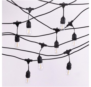 Girlanda Ogrodowa LED 10m+10xG45 E27 1W 2700K czar