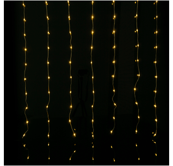 Magiczna kurtyna 100led 1m*1m 3000K,DC5V