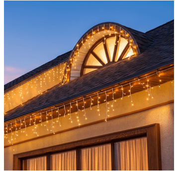 Magiczna kurtyna 150led 8tryb IP44 2700K 5,2m 230V