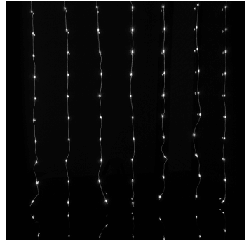 Magiczna kurtyna 200led 2m*1m 6500K,DC5V