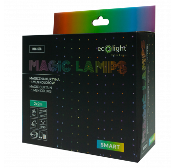 Magiczna kurtyna 400led 2m*2m 1mln kolorów ,DC5V