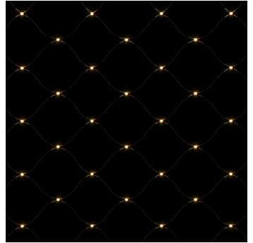 Magiczna siatka 160led 8 tryb IP44 2700K 2x2m 230V
