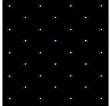 Magiczna siatka 160led 8 tryb IP44 8000K 2x2m 230V