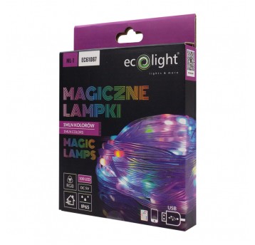 Magiczne lampki 100 led 1mln kolorów 10m DC5V