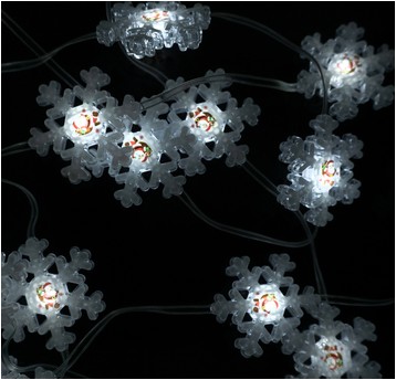 Magiczne lampki 50 led 6500K Śnieżynka 5m 5V