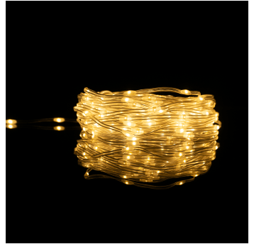 Magiczne lampki 500 led 3000K 50m DC5V