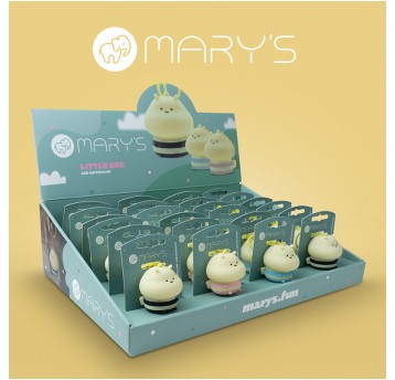 MARY'S breloczek LED mała pszczółka ZESTAW (24szt)