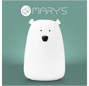 MARY'S lampka LED Miś duży biały RGB+WW + RC