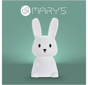 MARY'S lampka LED zając duży biały RGB+WW +RC