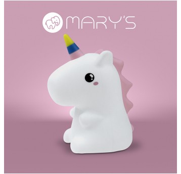 MARY'S lampka nocna LED RGB Jednorożec