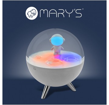 MARY'S lampka nocna LED RGB Księżyc biały