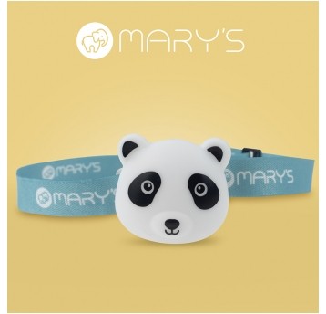 MARY’S latarka czołowa dziecięca panda 38lm Li-Pol ładowalna