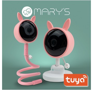 MARY'S Niania kamera elektroniczna Królik różowy WiFI TUYA