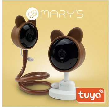 MARY'S Niania kamera elektroniczna Miś brązowy WiFi TUYA