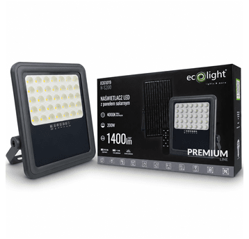 Naświetlacz LED ABS 200W 4000K z P. SOLARNYM