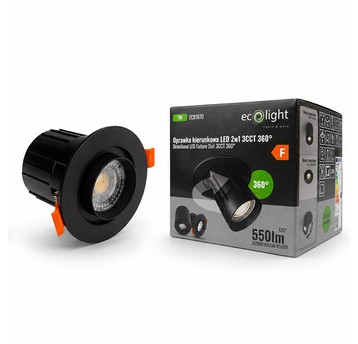 Oprawka kierunkowa LED 2w1 7W 3CCT 550lm czarny