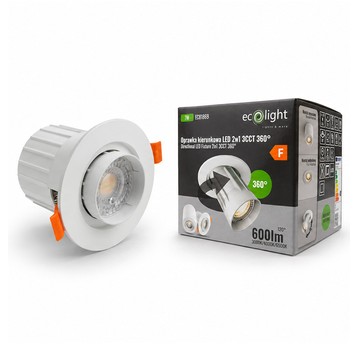 Oprawka kierunkowa LED 2w1 7W 3CCT 600lm biały