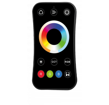 Pilot R17 RF do sterowników RGB+CCT dotykowy czarny