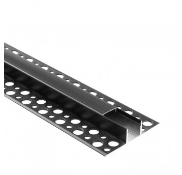 Profil GN01 natynkowy czarny + klosz czarny 1m