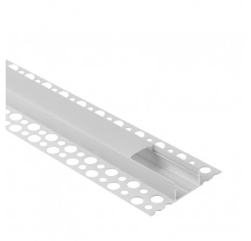 Profil GNS02 natynkowy biały + klosz mleczny 2m