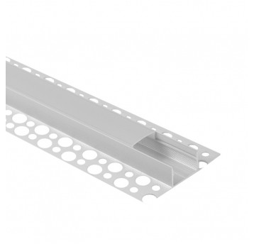 Profil GNS02 natynkowy biały + klosz mrożony 2m