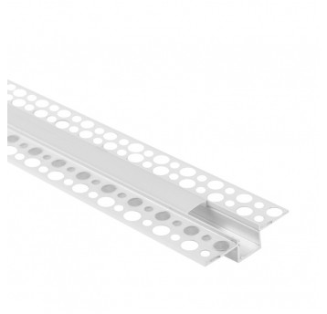 Profil GP01 podtynkowy biały + klosz mleczny 1m