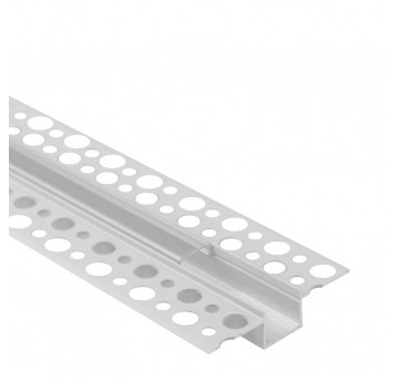 Profil GP01 podtynkowy biały + klosz transp. 1m