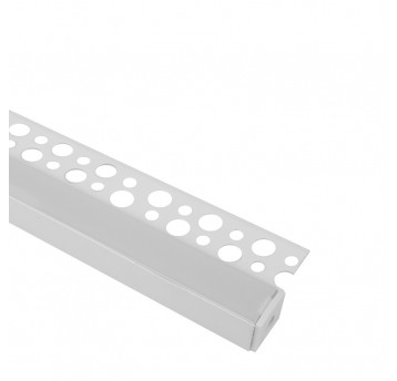 Profil GP1S podtynkowy 1-skrzydłowy biały + klosz mleczny 2 m