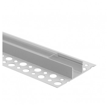 Profil GPP03 podtynkowy biały + klosz transparentny 3m