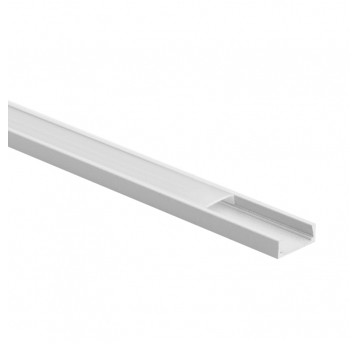 Profil N03 natynkowy biały + klosz mrożony 3m