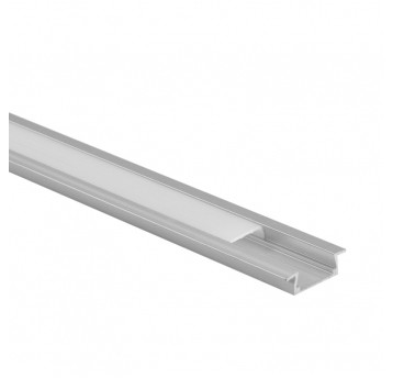 Profil P01 podtynkowy anodowany +klosz mleczny 1m