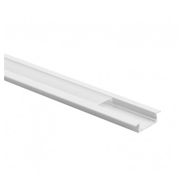 Profil P03 podtynkowy biały + klosz mrożony 3m