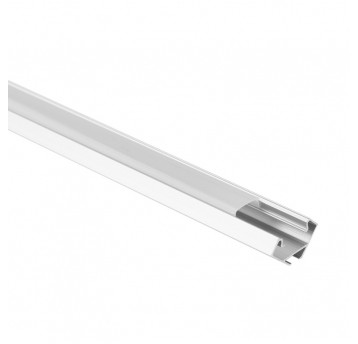 Profil R01 narożny anodowany +klosz mleczny 1m