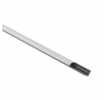 Profil RW02 narożny czarny + klosz mrożony 2m