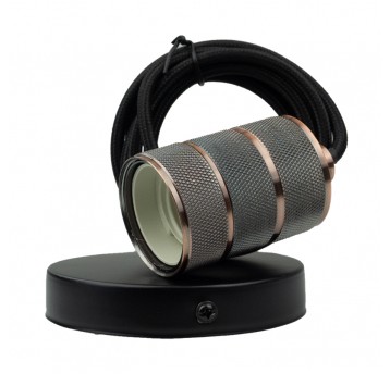 SERIA ZERO Oprawa sufitowa wisząca 2m E27 OSW-1 Czerwona miedź