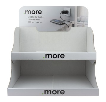 Stand kartonowy .more Energy naladowy 51 x 52 x 34cm