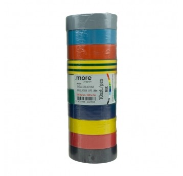 Taśma izolacyjna 19mm x 0,13mm KOLOR MIX 20m 1szt
