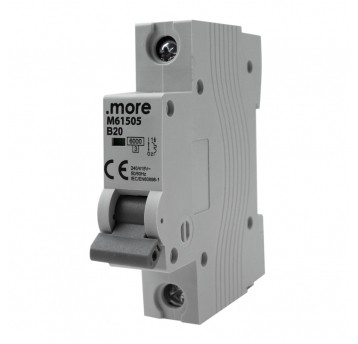 Wyłącznik nadprądowy 6kA 1P B20A "U"