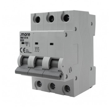 Wyłącznik nadprądowy 6kA 3P B20A "U"