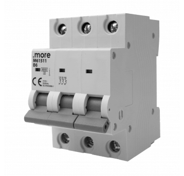 Wyłącznik nadprądowy 6kA 3P B6A "U"